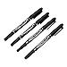 Felt Tip Pens - Dual tips 1.0mm&0.5mm fine medium 10pcs color pen marker multifunctional pigment liner ink pen fiber tipped sketch drawing archival sign pens (Black-10pcs)