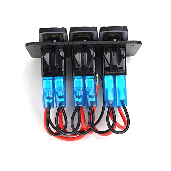 Rupse-3-Gang-Marine-Boat-Car-Switch-Panel-Blue-Red-LED-Light-5pin-On-off-Rocker-Switch-12-24V