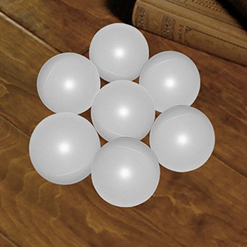 KEVENZ 144-Pack 40mm Beer Ping-Pong Multipul Color Balls,Washable Plastic Glow In The Dark, Plastic Table Tennis Ball
