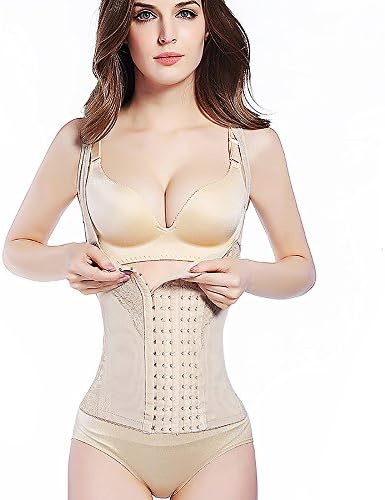 Laweisi Women's Underbust Latex Sport Girdle Waist Trainer Corset Hourglass Body Shaper XX-Large Skin