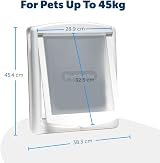 PetSafe Original 2 Way Pet Door Large White Manual Lock Durable Frame view 6