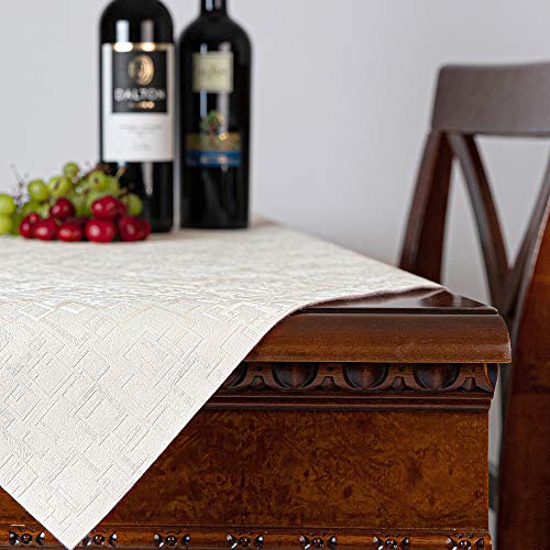 Luxury Table Protector Pad, 2 in 1 Table pad + Great Looking Tablecloth