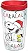 Tervis Peanuts Christmas Santa Lid, A spirited Snoopy and Woodstock tumbler puts a song in your heart-and great beverages in your hand-this holiday season. , Red 16 oz