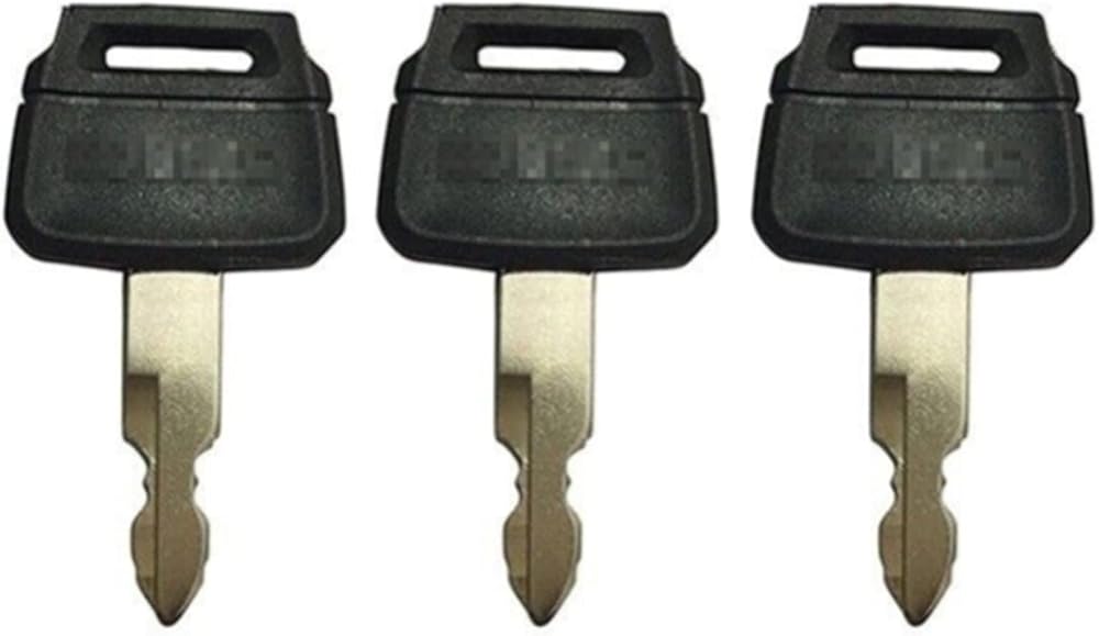 BODYA 3 Ignition Keys for Kobelco K250 Kawasaki Excavator Wheel Loaders