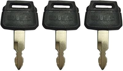 BODYA 3 Ignition Keys for Kobelco K250 Kawasaki Excavator Wheel Loaders
