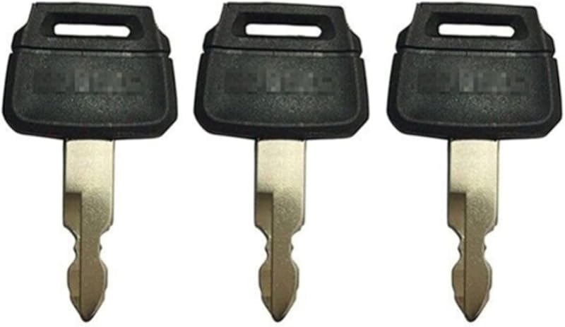 BODYA 3 Ignition Keys for Kobelco K250 Kawasaki Excavator Wheel Loaders