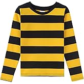 Spring&Gege Boys' Short Sleeve Striped Crew Neck T-Shirt