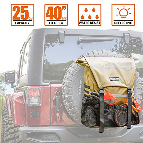 ALLTOP Spare Tire Trash Bag, Offroad spare tire trasharoo bags, Heavy