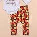 Thanksgiving Outfit Newborn Baby Boy Girl Letter Print Romper Turkey Print Pant Hat Headband 4pcs Clothes Set(0-3 Months, White)