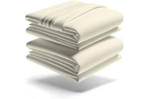 Mezzati Luxury Bed Sheet Set - Soft and Comfortable 1800 Prestige Collection - Brushed Microfiber Bedding (Ivory, Twin XL Siz