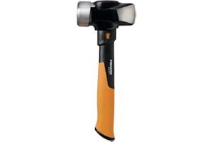 Fiskars Pro IsoCore 4 lb Club Hammer (14") - Drilling Hammer with Wedged Demolition and Driving Face, Shock-Absorbing Grip - Construction and Home Improvement Tools