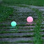 AosKe Floating LED Pool Glow Light Orb Ball Outdoor Living Garden Light Decor, Party, Pool, Patio, Waterproof Color Changing Ball (5.9-Inch)
