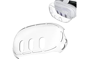 Shoyisenka Lens Protector Cover for Meta Quest 3, All-in-One Transparent Anti-Scratch Lens Cover VR for Meta Quest 3 VR Heads