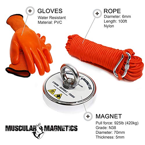 3 925lb+Fishing+Magnet+Bundle+Pack