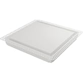 Fittes Flush 14.25x14.25" ABS Plastic Exhaust Fan Cover, White | Bathroom fan cover, ABS plastic, Minimalist design, HVAC compatible, Customizable with paint or wallpaper, PRO install