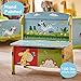 Fantasy Fields - Sunny Safari Animals Thematic Kids Storage Bench | Imagination Inspiring Hand Crafted & Hand Painted Details Non-Toxic, Lead Free Water-based Paint