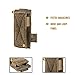 OneTigris Single/Double/Triple Pistol Mag Pouch with Front Loop Panel for Glock M1911 92F Magazines 40mm Grenade (Single-Stack, Black)
