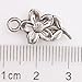 50pcs Vintage Silver a Flower Charms Findings