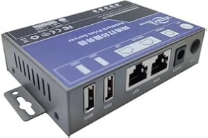 Lubeby Smart Dual USB Port Network Print Sharer Wireless Printer Server PS2121 Commercial Office LAN Sharing WiFi Receiving R