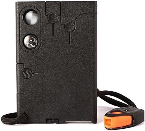 Carefree Traveler Credit Card Pocket Emergency Tool - 10 tools in one: knife, compass, magnifying glass, bottle opener, screwdriver, whistle, and more