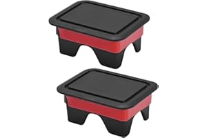CADUFUELLY Truck Bed Rail Stake Pocket Covers Caps Hole Plugs Replacement for Dodge RAM 1500 2500 2019-2021