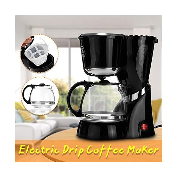 HAYN Filterkaffeemaschine Americano Tropfkaffeemaschine Maschine Elektrische Schwarze Sanduhr Machen Cafe Tee 600 ML… – Bild 5