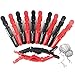 Muchengbao 12PCS Styling Hair Clips ，Professional Hair Clips with Hair Styling Haircuts and Sectioning, Alligator Hair Clips For Thick Hair-Non-Slip DIY Accessories Hairgrip Easy to Use, Unisex