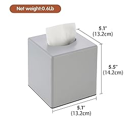Y-in Hand Tissue Box Cover, Square Facial Tissue