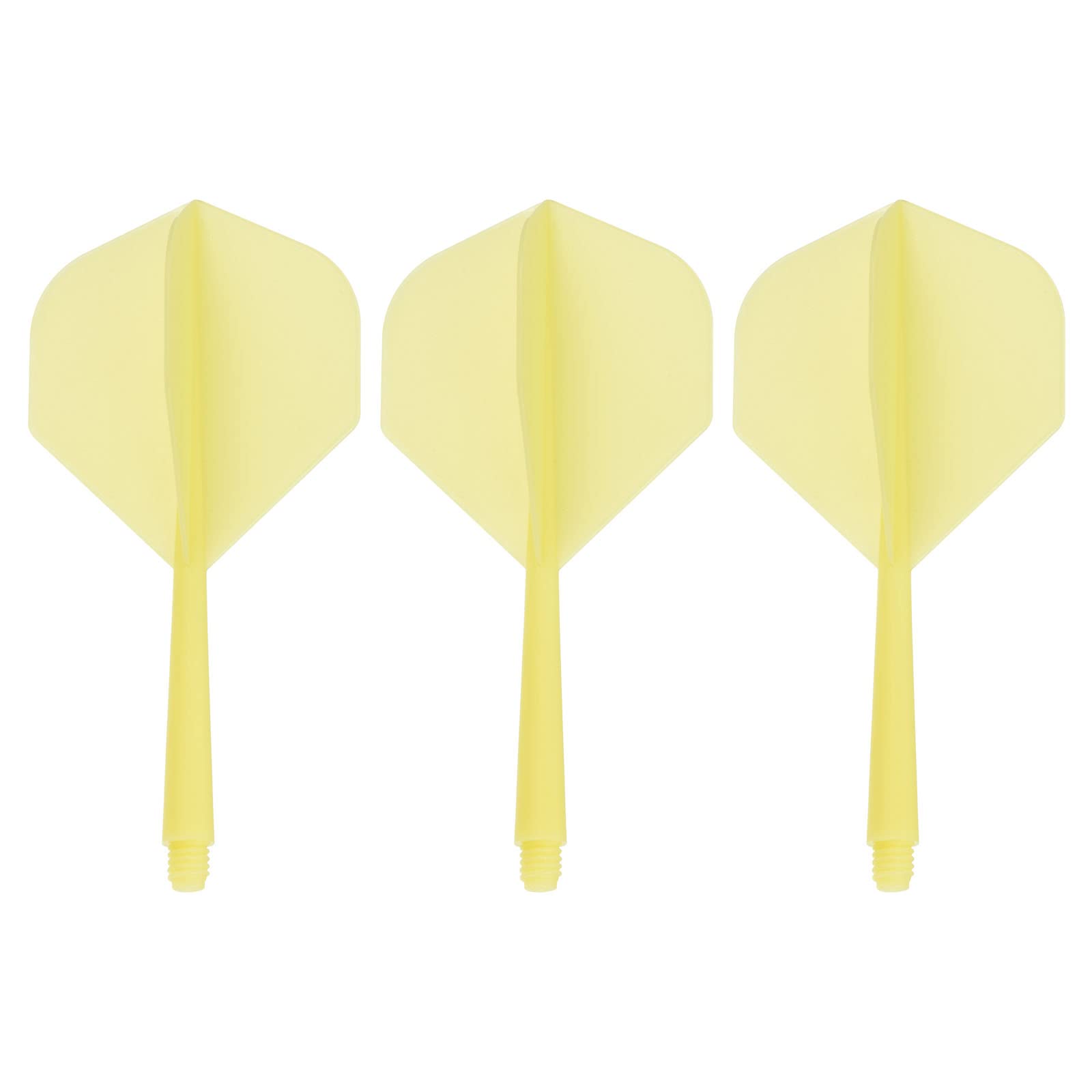 PATIKIL Integrated Dart Shaft & Flights, 3 Pack Lightweight Dart Flight Set, Yellow
