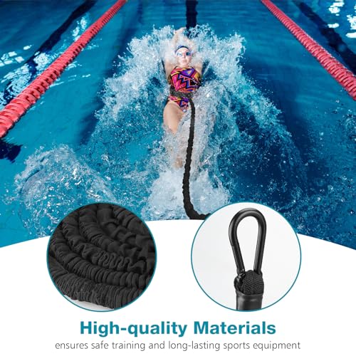 TUT Swimming Belt, 4-10 m Swimming Belt for Pool, Adjustable Swimming Trainer for Adults, Enjoy the Hot Summer in the Pool