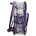 K-Cliffs Clear Backpack Heavy Duty See Through Student Bookbag Large Durable School Bag Quality Transparent PVC Travel Security Workbag Purple