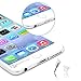 PortPlugs Dust Plugs (5 Pairs) - Compatible iPhone 5, SE, 6, 6s, 6s, 6 Plus - Headphone Jack Plugs with Sim Tool – includes Cleaning Brush (Clear)