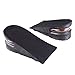 Flexzion Shoes Increase Insole Heel Height Lift Elevator Air Cushion Pad Half Insert 2 Removable Layer 3-5cm (Approximately 1.4-2 inches) Taller for Unisex Adult Men Women Size USA 4.5-9