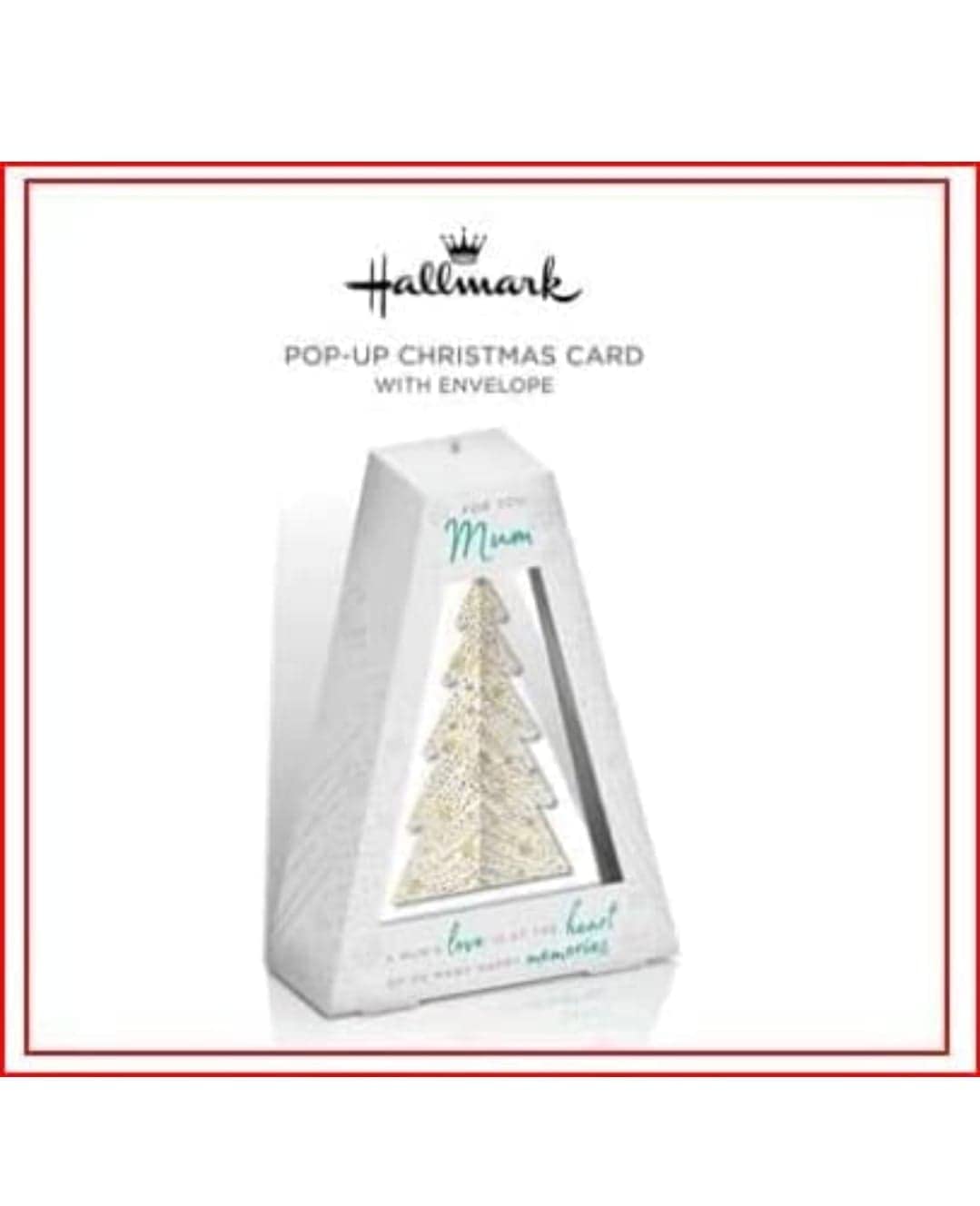 Hallmark 3D Pop - Up Mum Christmas Card - A Mum's love is at the heart of so many happy memories