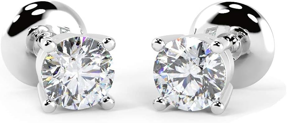 D F Vs 0 25ct Top Most Quality Round Diamond Stud Earring 18k