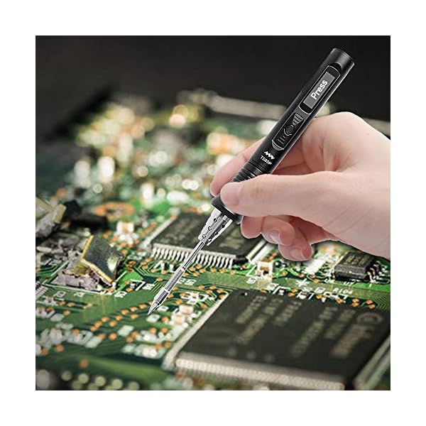 NewHail TS80P Tragbarer Elektrische Lötkolben Set, 12 V, Typ C USB, Digital, OLED, programmierbar, Taschenformat, smart… – Bild 7