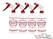 SEASEA Spray Bottles with 6 Labels and 4 Screw caps - Professional Sprayer Cleaning/Food/ Essential Oil Safe - Will Not Leak Adjustable Nozzle, Multi Purpose Use (4 Pack)