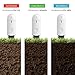Elekin Soil Moisture Meter Instant Detection, Soil Test Kits Hygrometer Soil Water Monitor for Garden, Flowers Plants Indoor(White)
