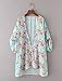 Women's Chiffon Floral Kimono Cardigan Open Front Beach Cover Up Tops Blouses Wrap Shawls