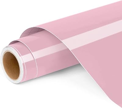 Lya Vinyl Permanent Vinyl for Cricut 12 x 4ft Pink Self Adhesive Roll