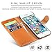 iPhone 6 Case, SHIELDON Dual Layer Shock Absorbing Premium Genuine Leather [Stand Feature] [Card Holder] Wallet Cover Flip Case Compatible iPhone 6/iPhone 6s Brown