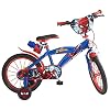 Toimsa 876 Bike Boy – Spiderman – 5 tot 8 jaar, 16 inch, Rood