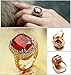 Yoursfs Lion Rings For Men Pinky Rings Platinum Plated Signet Ring Sliver