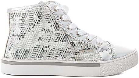 Luv Dance Womens Sequin Dance Costume Mid High Top Shoe Silver or Black