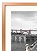 Frametory, Aluminum Tabletop Frame Collection, Ivory Color Mat for Pictures & Real Glass, 5x7 for 4x6 Photos (Rose Gold)