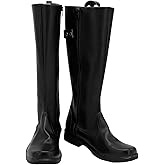 Gynicor Adult's Knee High Cosplay Shoes Pirate Boot Halloween Costume Shoes