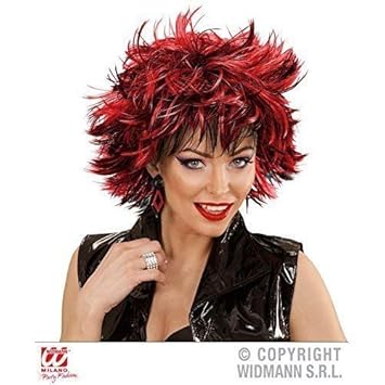 Lively Moments Naughty Red Black Short Hair Wig Steamy Wig