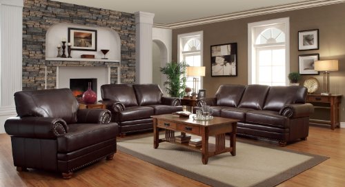 Coaster colton sofa-brown