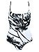 Qpladlse Women's One Piece Reversible Printed Swimwears(YM3005M)