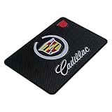 Auto sport High temperature resistance Medium 7.5Inch leather surface Anti-Slip Non-Slip Mat Car Dashboard Pad Mat for Phone, CD, Electronic Devices, keyboard, and other smooth items (Cadillac)